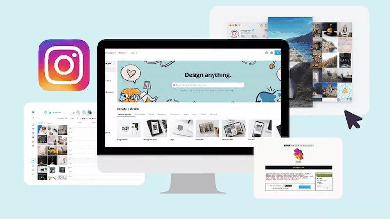 استفاده از اینستاگرام با لپ تاپ