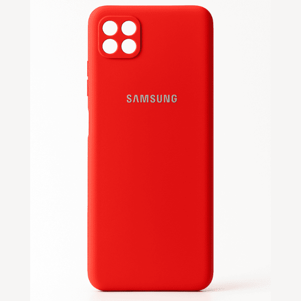 ghab silicone red Samsung Galaxy A22 5G قاب سیلیکونی قرمز سامسونگ A22 5G