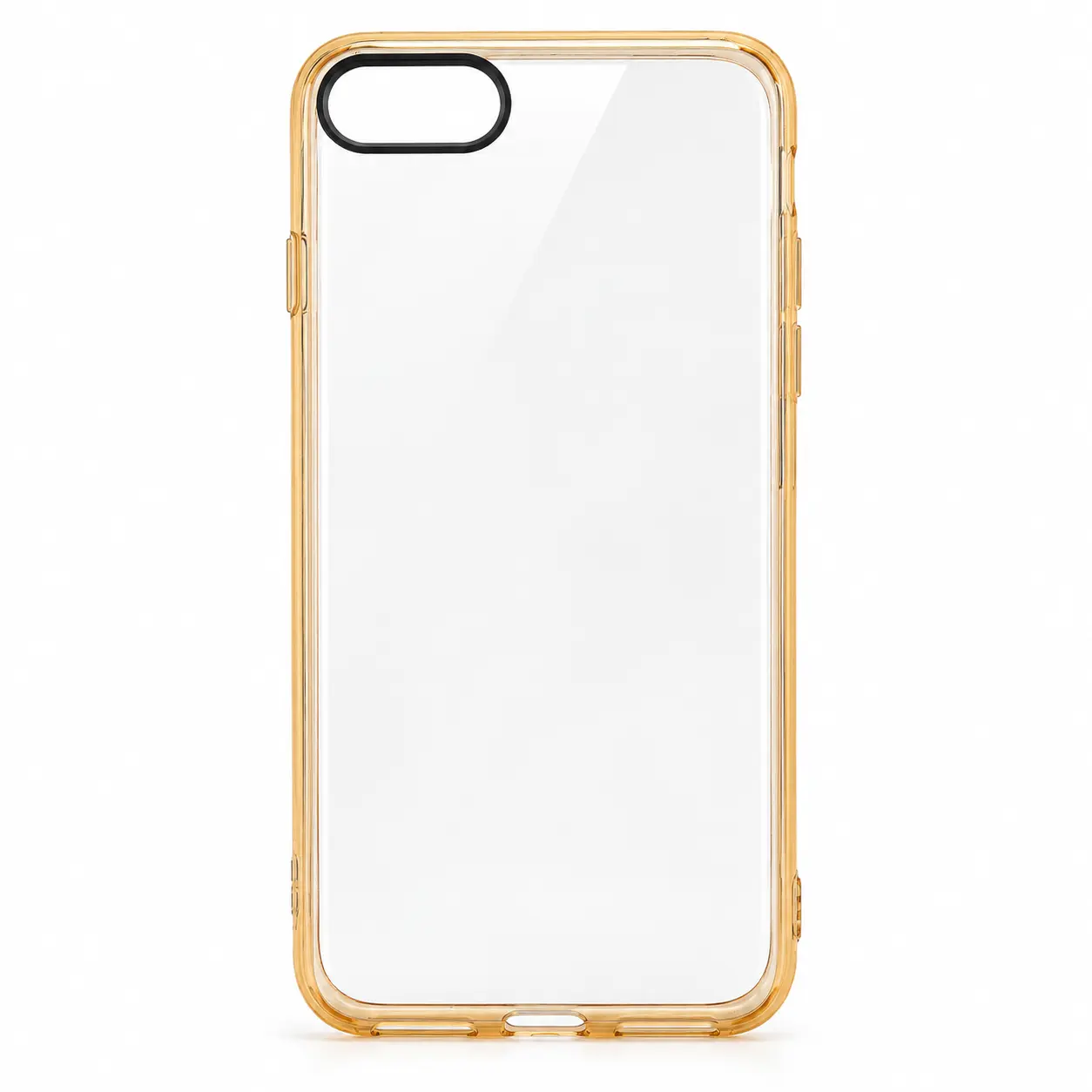Clear Amber-Edged Phone Case قاب شفاف ROCK مناسب Apple iPhone 7 - طلایی