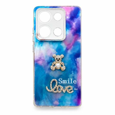 قاب فانتزی طرح خرس و Love برای Xiaomi Redmi Note 13 4G